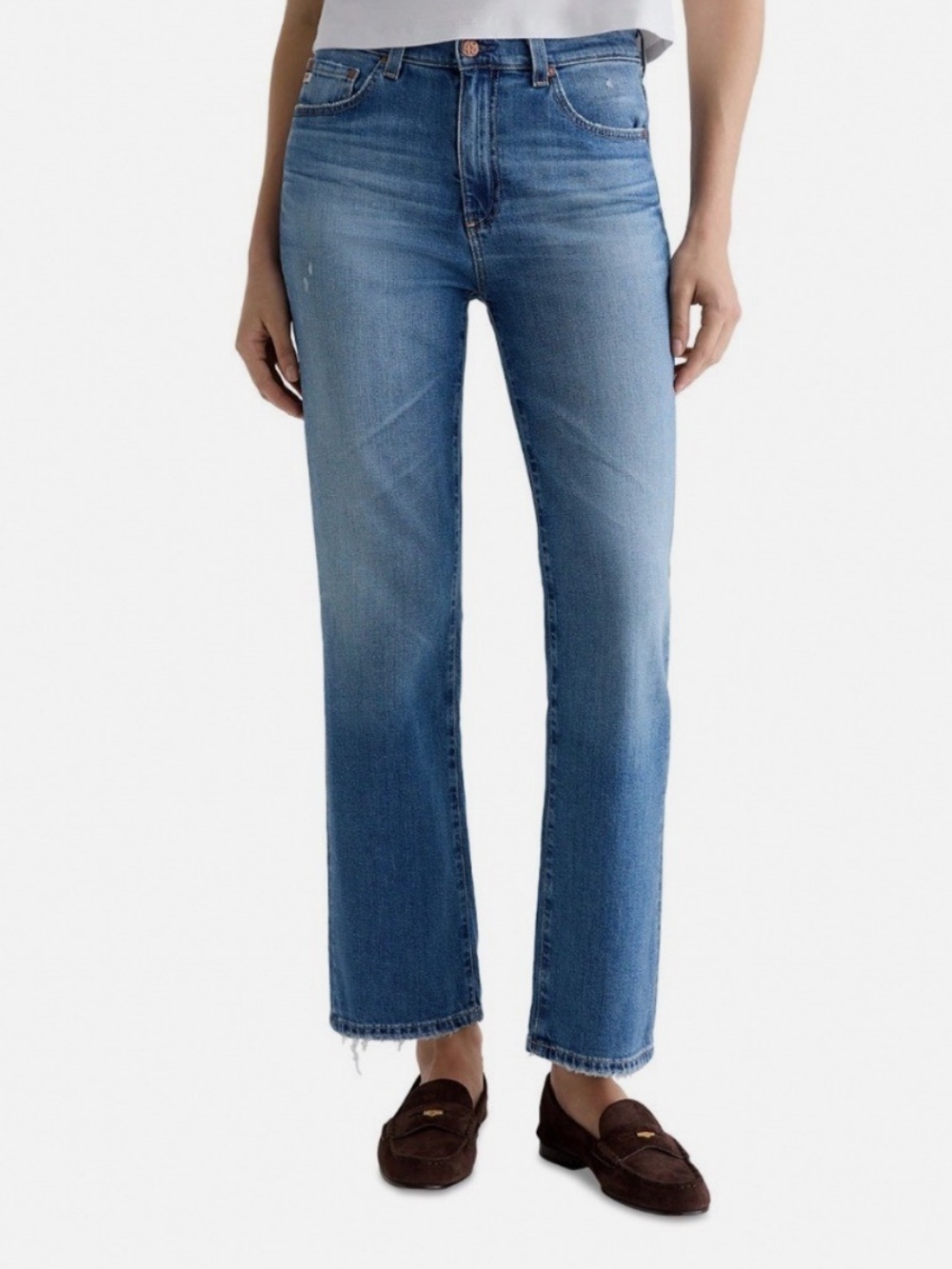 AG Brinley High Rise Straight Leg Jeans 16 Years Soaring Blue Denim Women’s 29